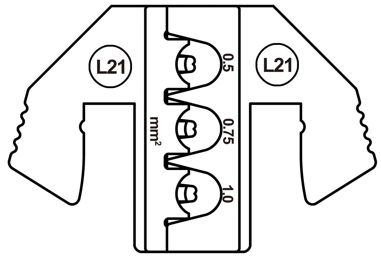 Вставка обтискного інструменту TOOLCRAFT TO-9625872, від 0,5 до 1 мм²