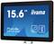 Monitor o nazwie 'iiyama ProLite OTF1616MC' o przekątnej 15,6" wyświetla symbole wysokiej jasności oraz skalę temperatury od -20 do 60°C.