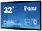 32-calowy monitor dotykowy Iiyama, model 'ProLite TF3215MC-B1', z technologią PCAP obsługujący do 30 jednoczesnych dotknięć.