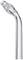 Przezroczysty, zakrzywiony nakładka wodna do pikingu z wąskim końcem, odpowiednia do czyszczenia przestrzeni międzyzębowych.
