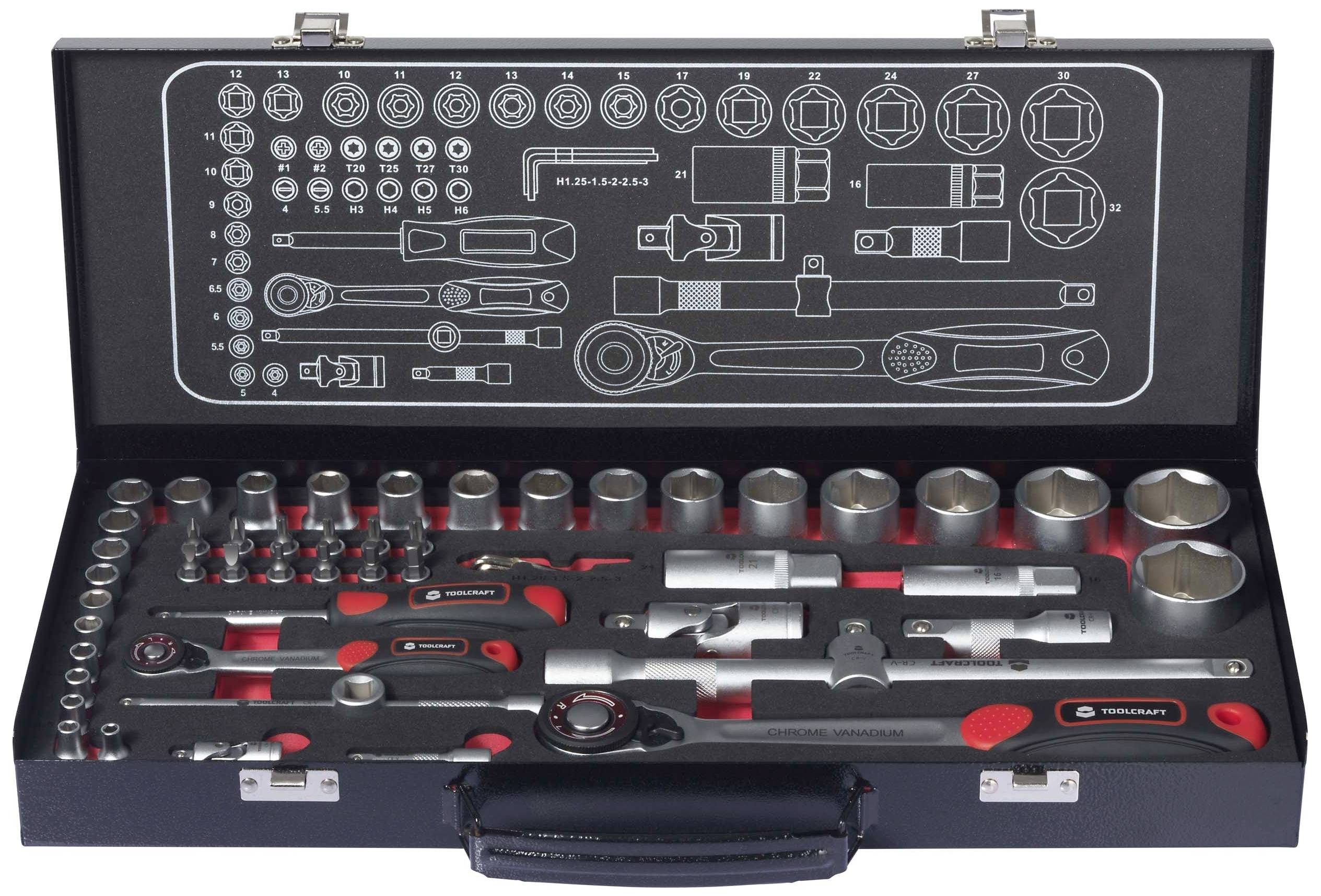 Набір тріскачок TOOLCRAFT TO-9626409 1/4