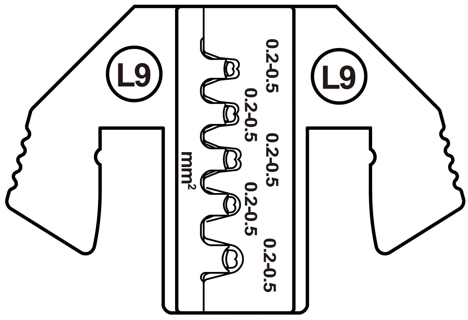 Вставка обтискного інструменту TOOLCRAFT TO-9627240, 0,2 - 0,5 мм²