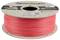 Rolka z włóknem do drukarki 3D w jaskrawym różowym kolorze, marki 'Spectrum Filaments', na tekturowej szpuli. Tekst na szpuli: 'Spectrum' oraz 'Premium Printer Filament'.