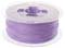 Przezroczysta szpula z fioletowym materiałem do druku 3D, nawinięta i gotowa do użycia w projektach druku przestrzennego.