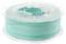 Przezroczysta szpula z turkusowym filamentem do drukarki 3D. Idealna do druku 3D obiektów z tworzywa sztucznego.