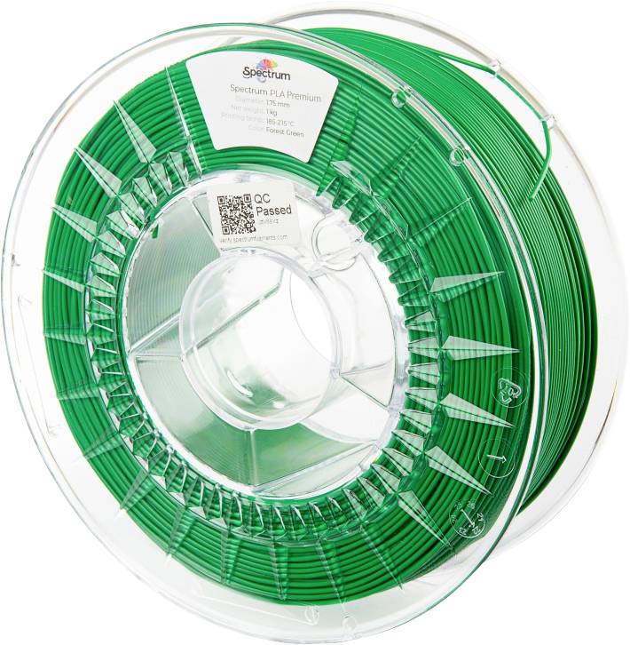 Spectrum Filaments 80004 PLA Premium Filament для 3D принтерів PLA High stiffness 1,75 мм 1000 г лісовий, зелений 1 шт.