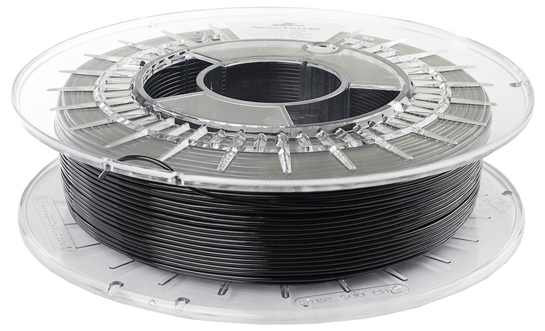Spectrum Filaments 80255 S-Flex 90A Філамент для 3D-принтерів ТПУ гнучкий 1,75 мм 500 г насичено-чорний, чорний 1 шт.
