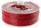 Szpula z czerwonym filamentem do drukarki 3D, starannie znawiniętym.
