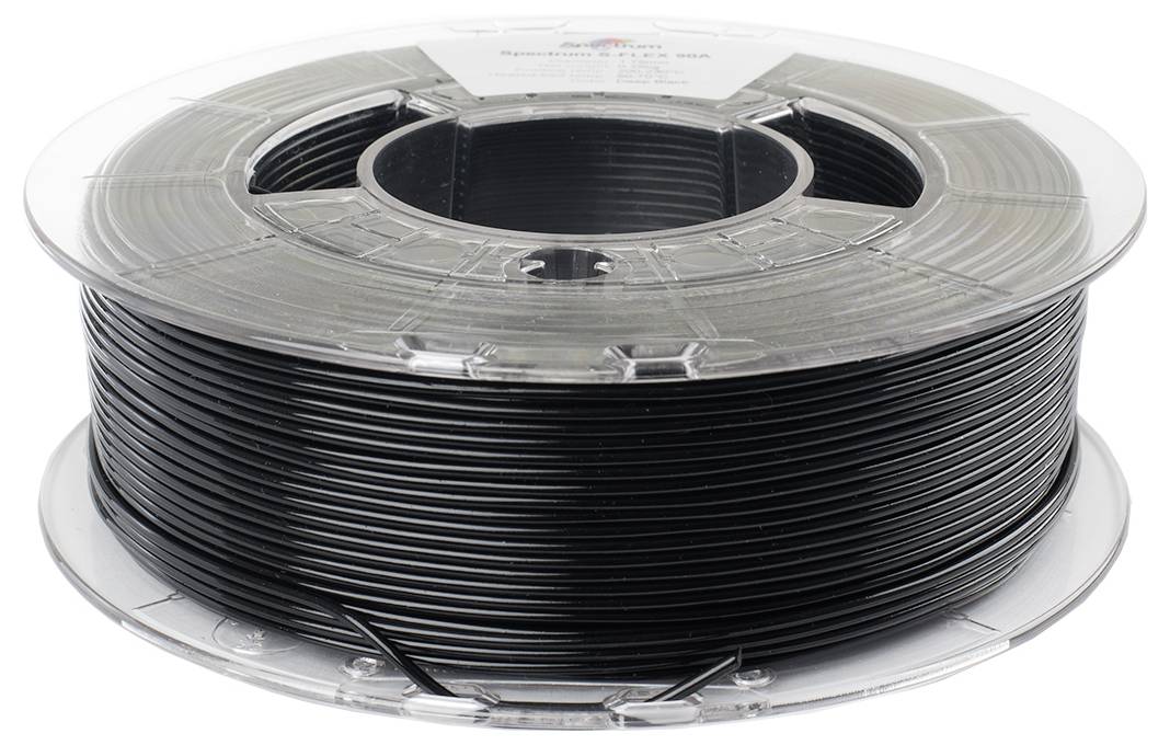Spectrum Filaments 80262 S-Flex 90A Filament для 3D принтерів TPU flexible 1.75 mm 250 g насичений чорний, чорний 1 шт.