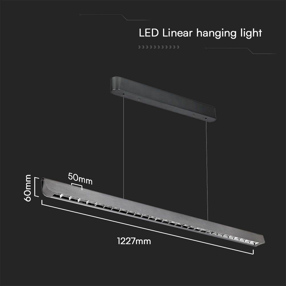 Lampa podwieszana LED V-TAC VT-7-36-MG 23343 LED 36 W szary 2880 lm-5