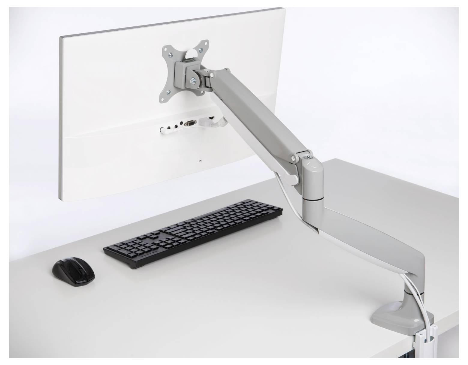 Kensington Uchwyt do monitora, stołowy K55470EU 1 Wyświetlacz 81,3 cm (32") szary Obrotowy, Przenośny, Uchylny-12