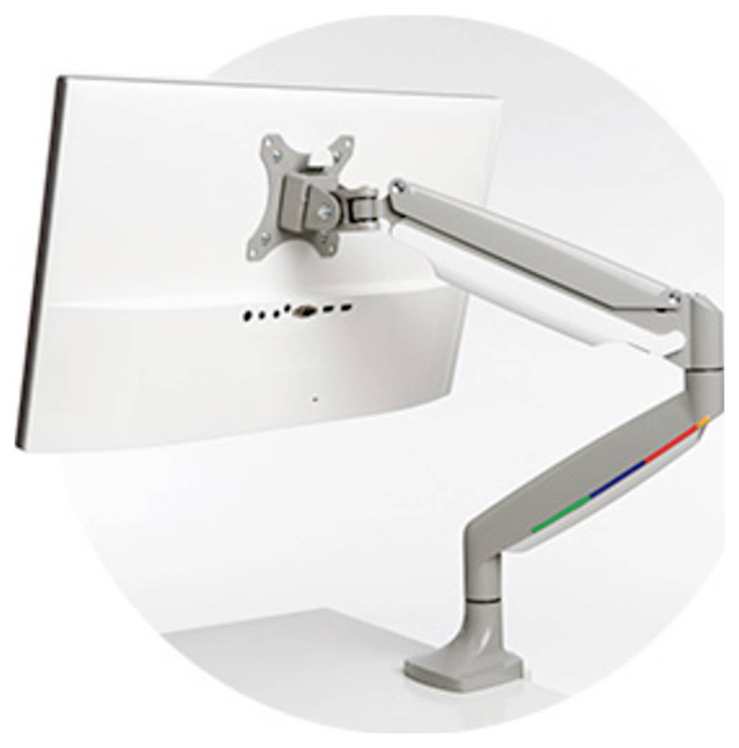 Kensington Uchwyt do monitora, stołowy K55470EU 1 Wyświetlacz 81,3 cm (32") szary Obrotowy, Przenośny, Uchylny-13