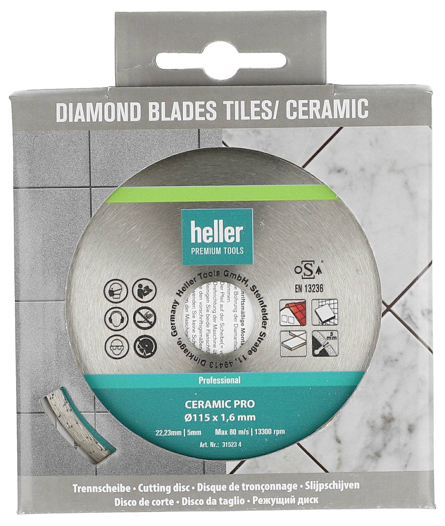 Tarcza tnąca diamentowa Heller 31523 115 mm 1 szt.-1