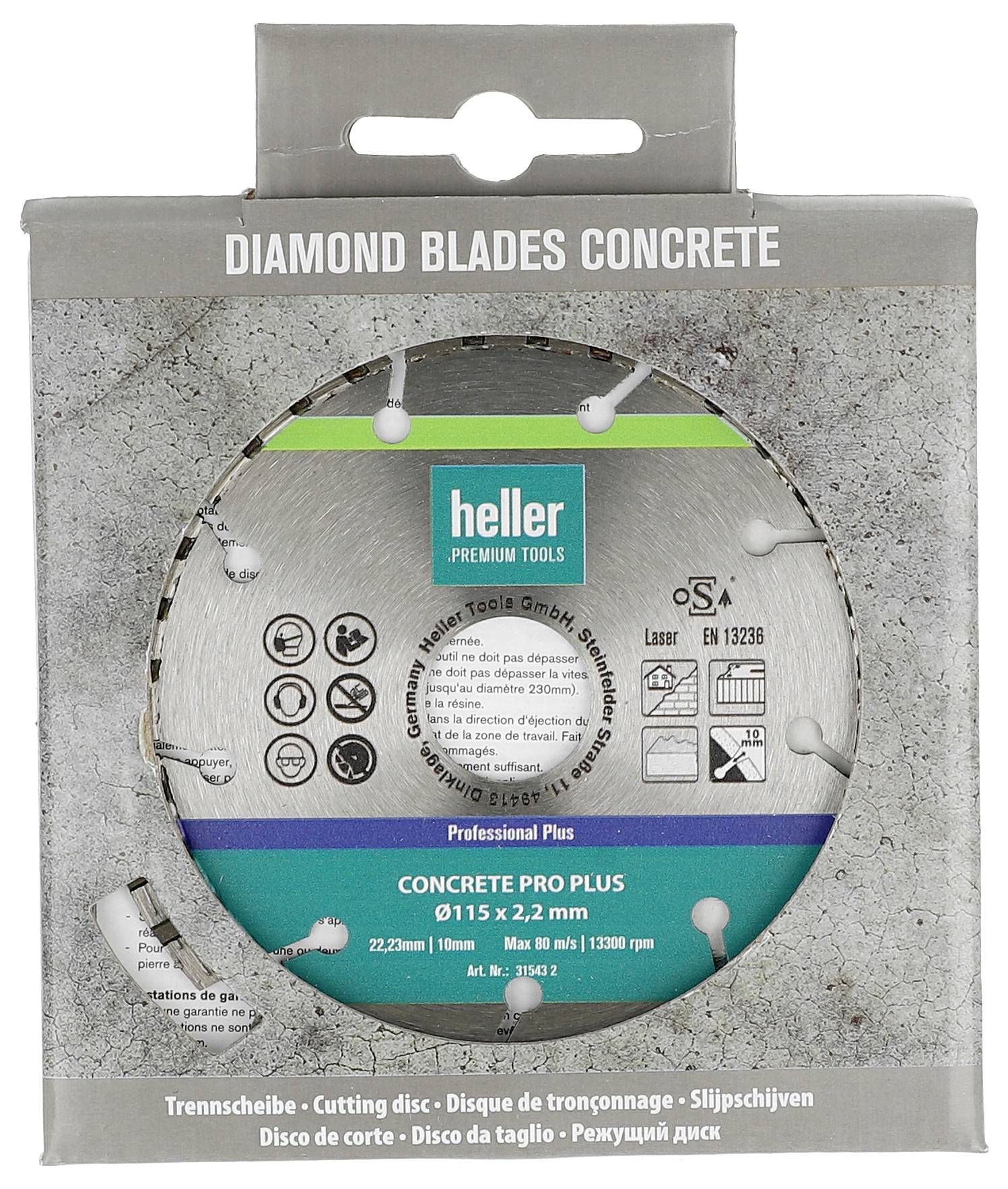 Tarcza tnąca diamentowa Heller 31546 230 mm 1 szt.-1