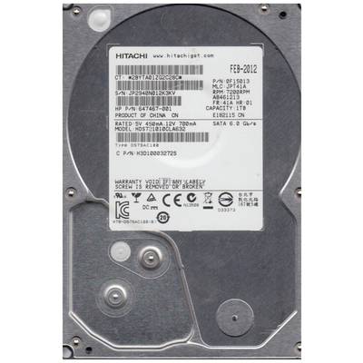 Hitachi 0F15632-FR Dysk twardy wewnętrzny, 3,5'' (8,9 cm) B-Ware (produkt z gwarancją zastępczą) 1 TB Deskstar 7K1000.C