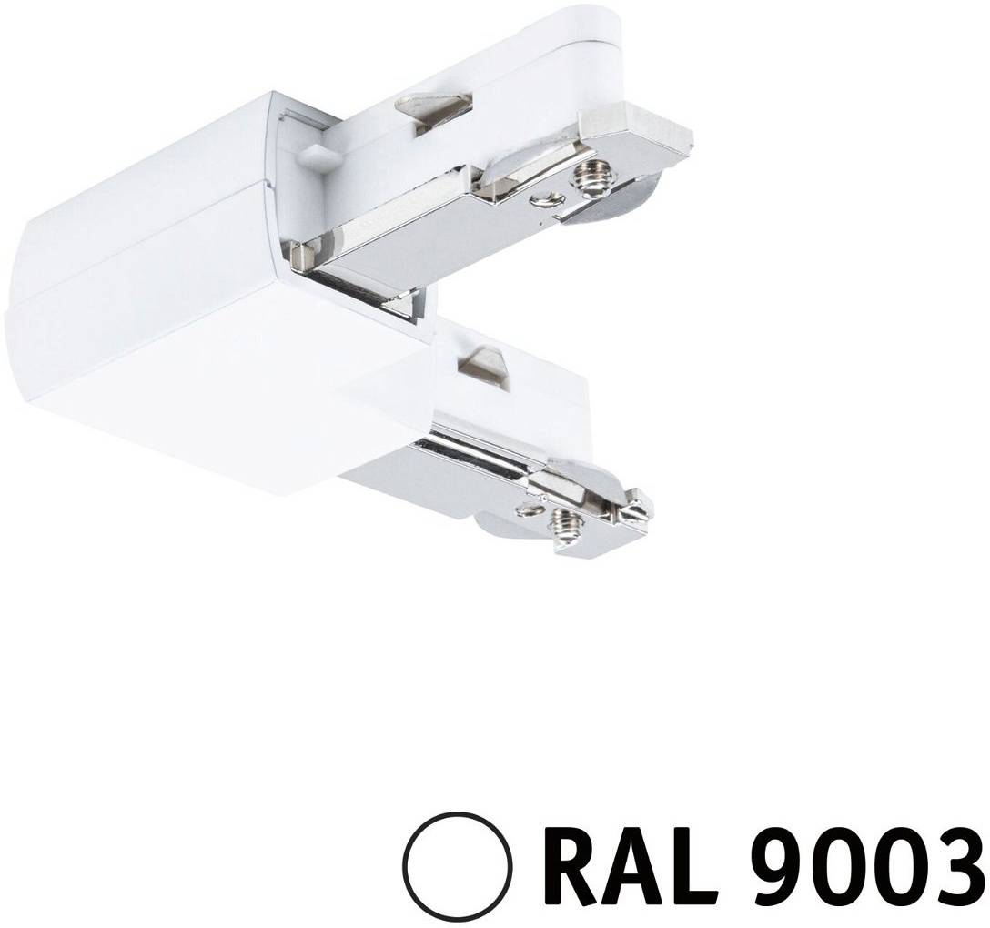 Елемент високовольтної рейкової системи Paulmann 95646, L-подібний роз'єм, сигнальний білий