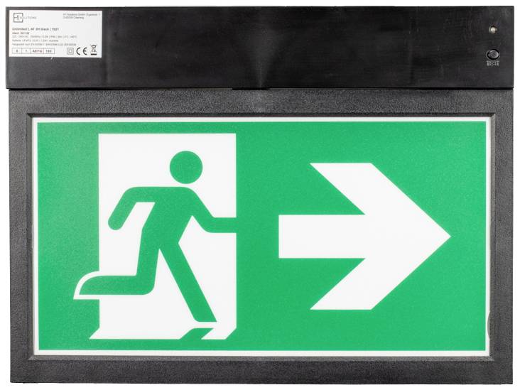 H1 Solutions 1021 Маркування аварійного маршруту зі світлодіодним підсвічуванням праворуч, ліворуч, вниз