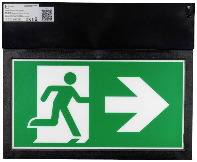 H1 Solutions 1025 Маркування аварійного маршруту зі світлодіодним підсвічуванням праворуч, ліворуч, вниз