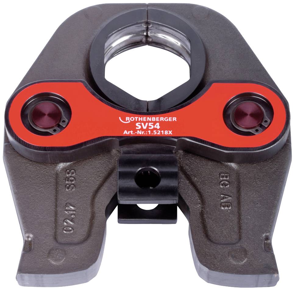 Rothenberger SV54 złączka zaciskowa, nr art.: 1.5218X. Szczypce zaciskowe do rur, solidna konstrukcja, przeznaczone do profesjonalnych instalacji sanitarnych.
