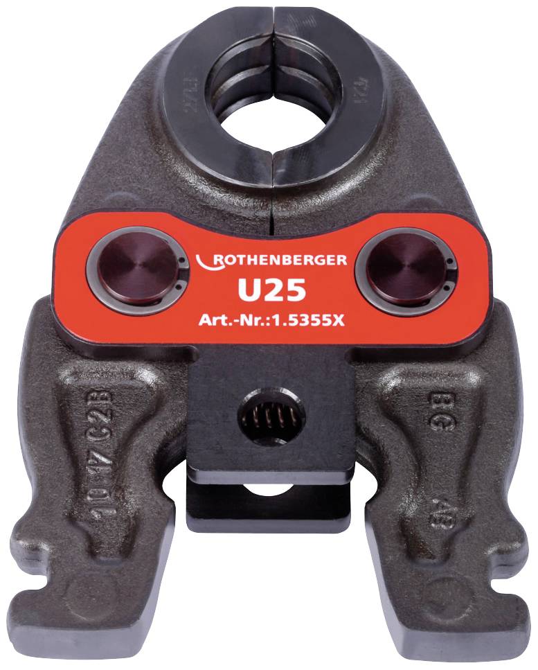 Szczęki zaciskowe marki Rothenberger, model U25. Nr art.: 1.5355X. Narzędzie do łączenia rur.