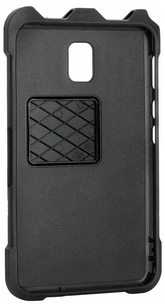 Etui na smartfona o wytrzymałej, odpornej na wstrząsy konstrukcji z antypoślizgową powierzchnią. Centralne kwadratowe wzornictwo na tylnej części obudowy.