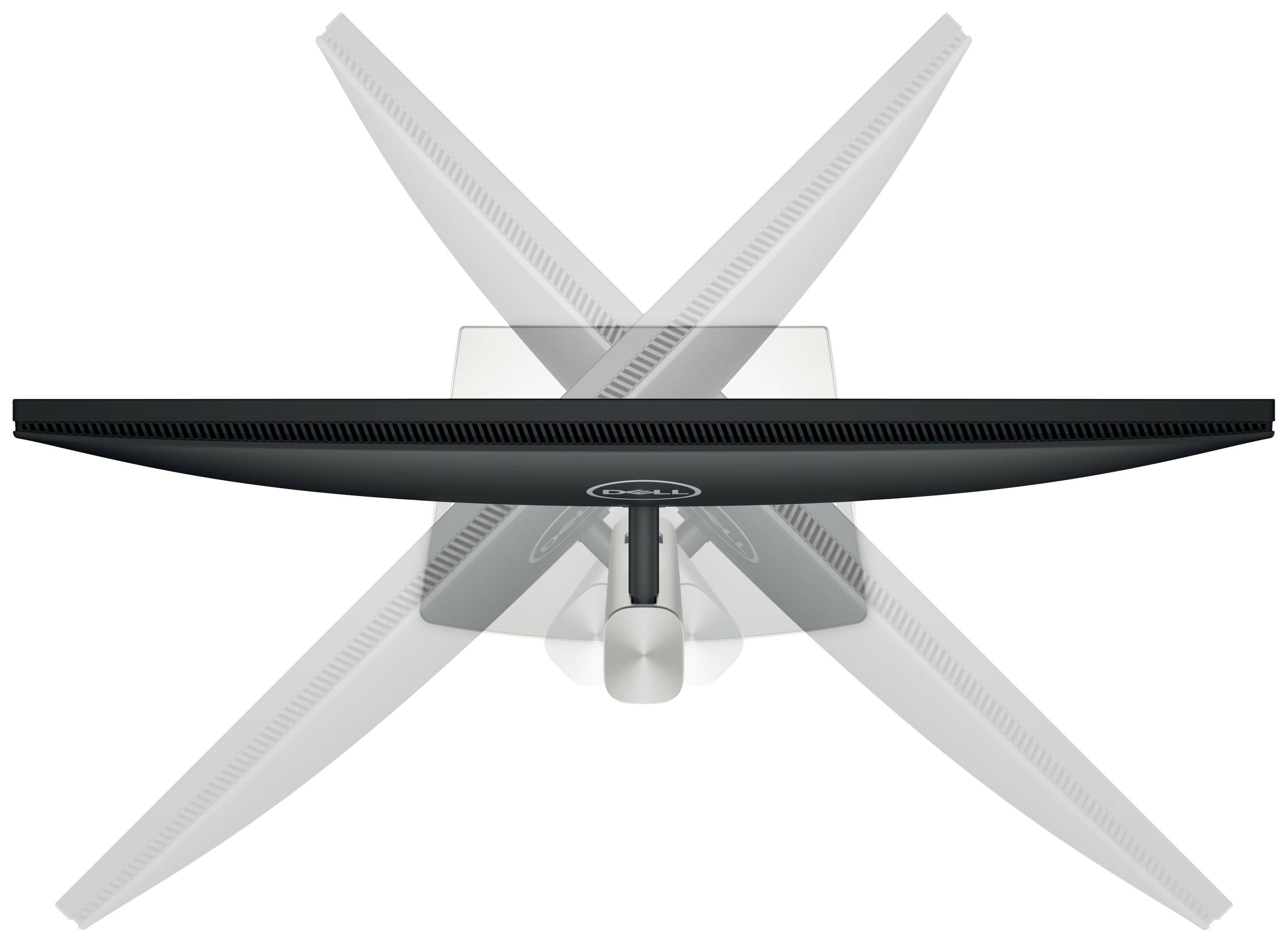 'Obraz przedstawia monitor, który można pochylić pod różnymi kątami, zapewniając elastyczność i lepszą widoczność.'