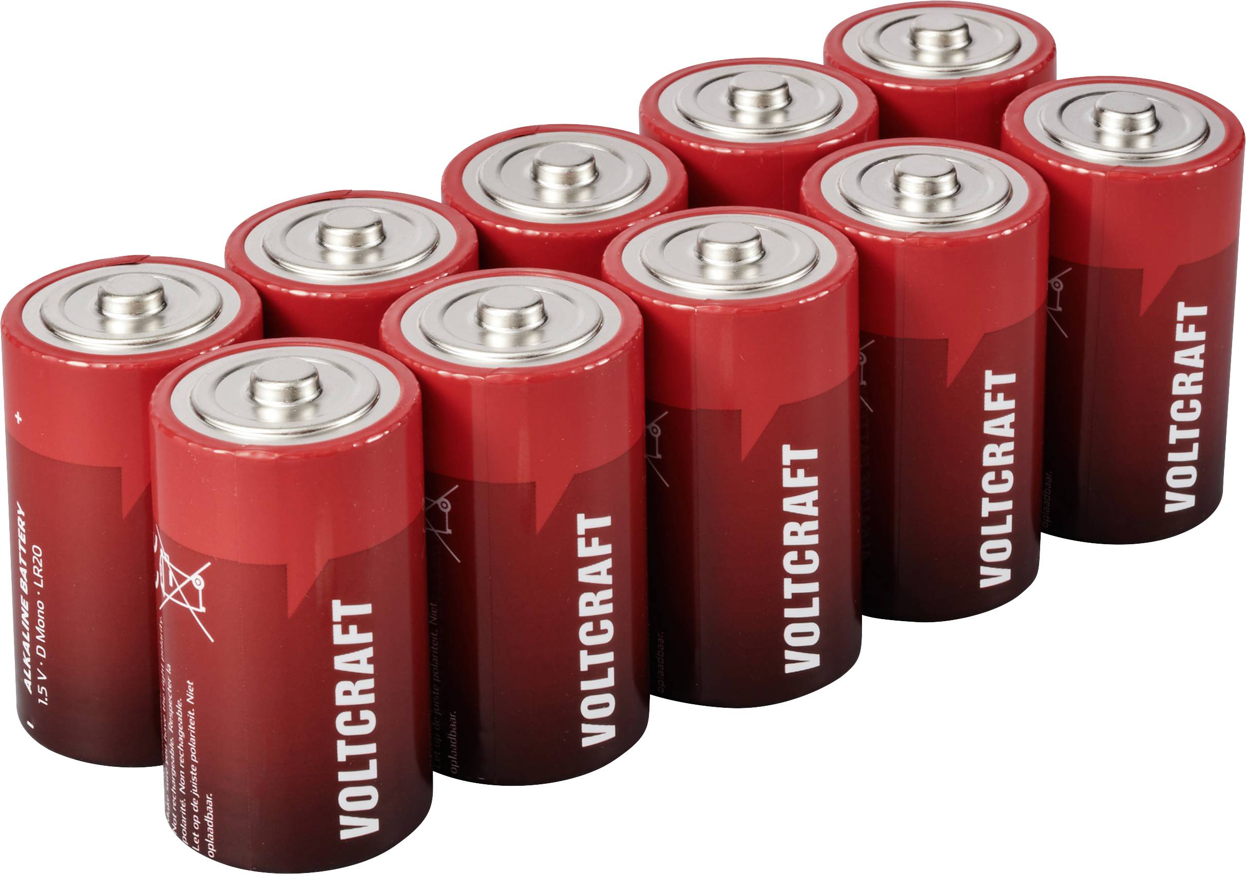Батарейка D/R20 VOLTCRAFT VC-16107980, лужно-марганцева, 10 шт.