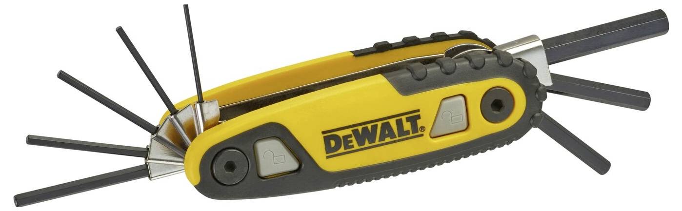 Набір внутрішніх шестигранних ключів DEWALT neu 1,5 мм, 2 мм, 2,5 мм, 3 мм, 4 мм, 5 мм, 6 мм, 8 мм