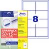 Avery-Zweckform 4782-65 Etykieta uniwersalna 97 x 67.7 mm Papier biały 65 ark. Trwały Drukarka atramentowa, Drukarka Laserowa, Drukarka Laserowa, kolorowa, Kopiarka, Drukarka z funkcją kopiowania w kolorze, Drukarka etykiet