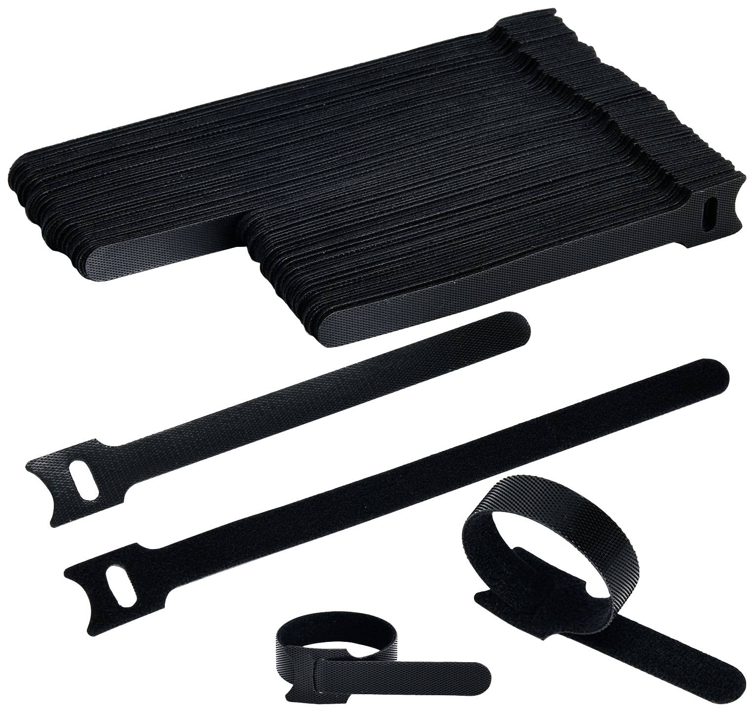 Кабельні стяжки на липучці TRU COMPONENTS T24CA059 TC-12888508, (Д x Ш) 150, 200 мм, мм x 12 мм, 100 шт.