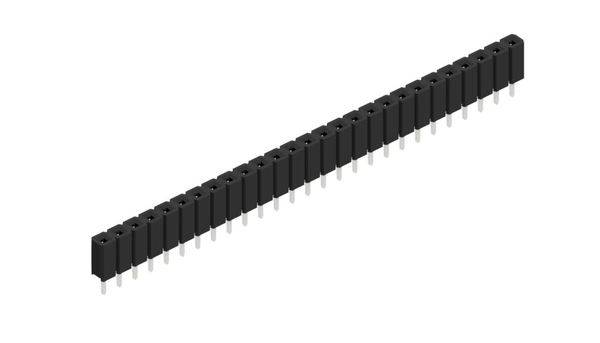 Fischer Elektronik 10026978 Listwa kołkowa, żeńska, standardowa 10 szt.-0