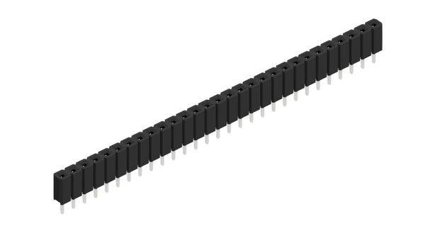 Fischer Elektronik 10026982 Listwa kołkowa, żeńska, standardowa 10 szt.