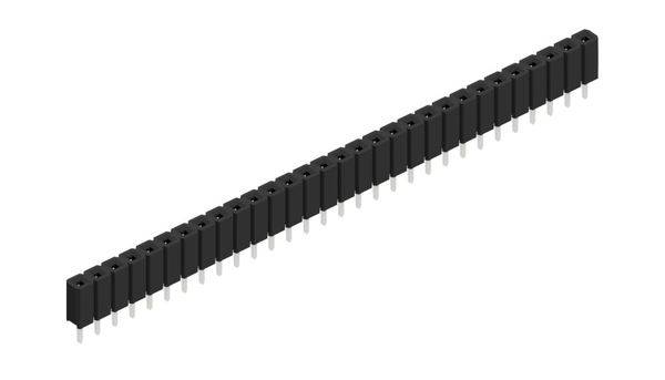 Fischer Elektronik 10026984 Listwa kołkowa, żeńska, standardowa 10 szt.-0