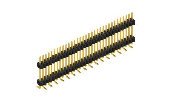 Fischer Elektronik SLVW9SMD10233G Listwa kołkowa, męska, standardowa 10 szt.-0