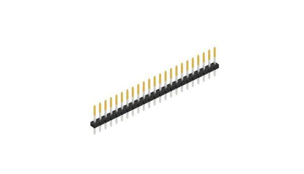 Fischer Elektronik SLY110423S Listwa kołkowa, męska, standardowa 10 szt.-0