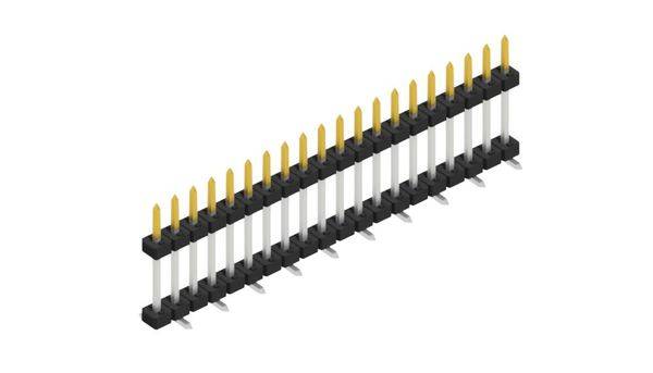 Fischer Elektronik 10137291 Listwa kołkowa, męska, standardowa 10 szt.