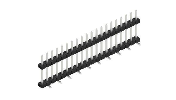 Fischer Elektronik 10137278 Listwa kołkowa, męska, standardowa 10 szt.