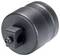 Czarny, cylindryczny adapter metalowy z kwadratowym złączem z boku, często stosowany w narzędziach.