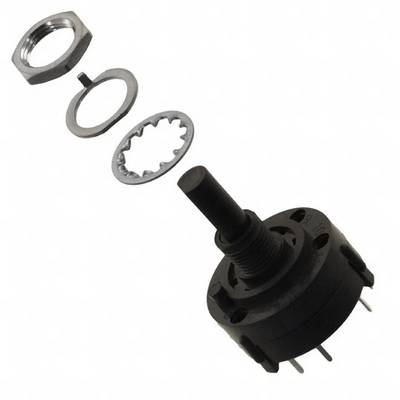 C & K Switches A10803RNCQ Rotary Switch A Series Przełącznik obrotowy 125 V/AC, 125 V/DC 2.5 A Pozycje przełączenia 8 1 -0