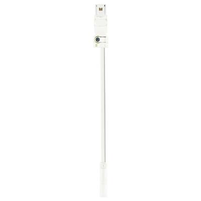 Biały pendrive z długim kablem, ustawiony pionowo. U góry widoczne jest złącze USB, u dołu wtyczka do podłączeń.