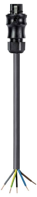Черный соединительный кабель Wieland Electric 96.453.50D4.1