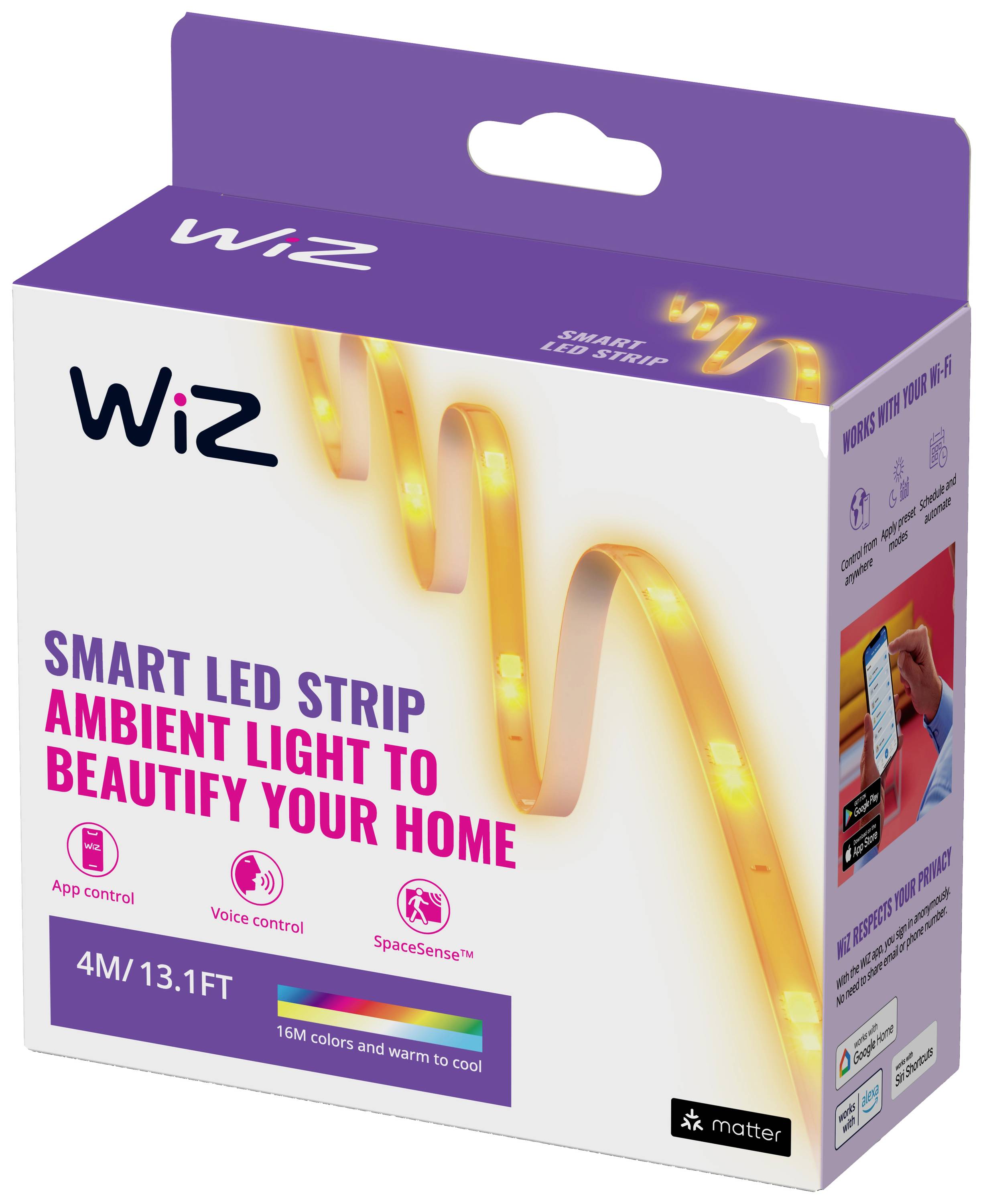 Комплект світлодіодних стрічок WiZ 8720169071216 4000 мм 24 В