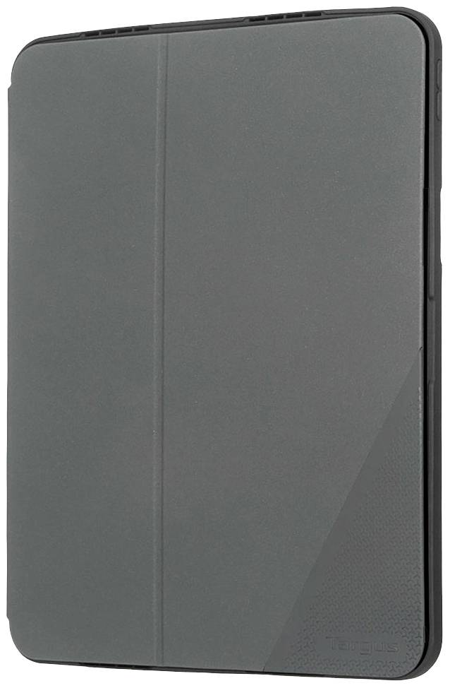 Tablet z zamkniętą, czarną obudową ochronną.