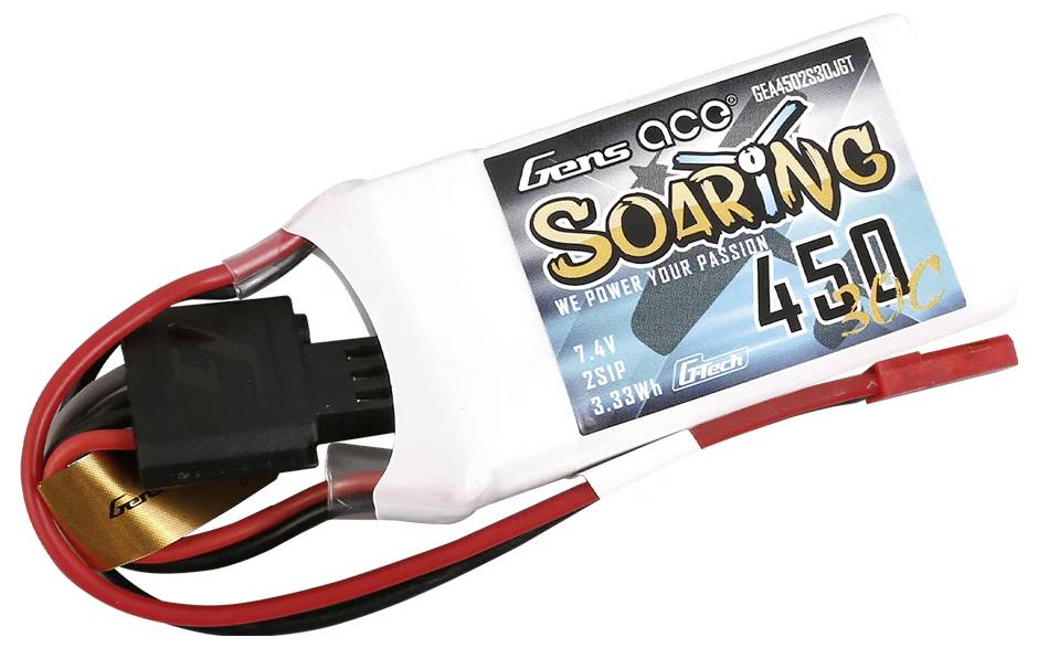 Акумуляторний блок (LiPo) 7,4 В 450 мАг 30 C Gens ace Block JST-SYP