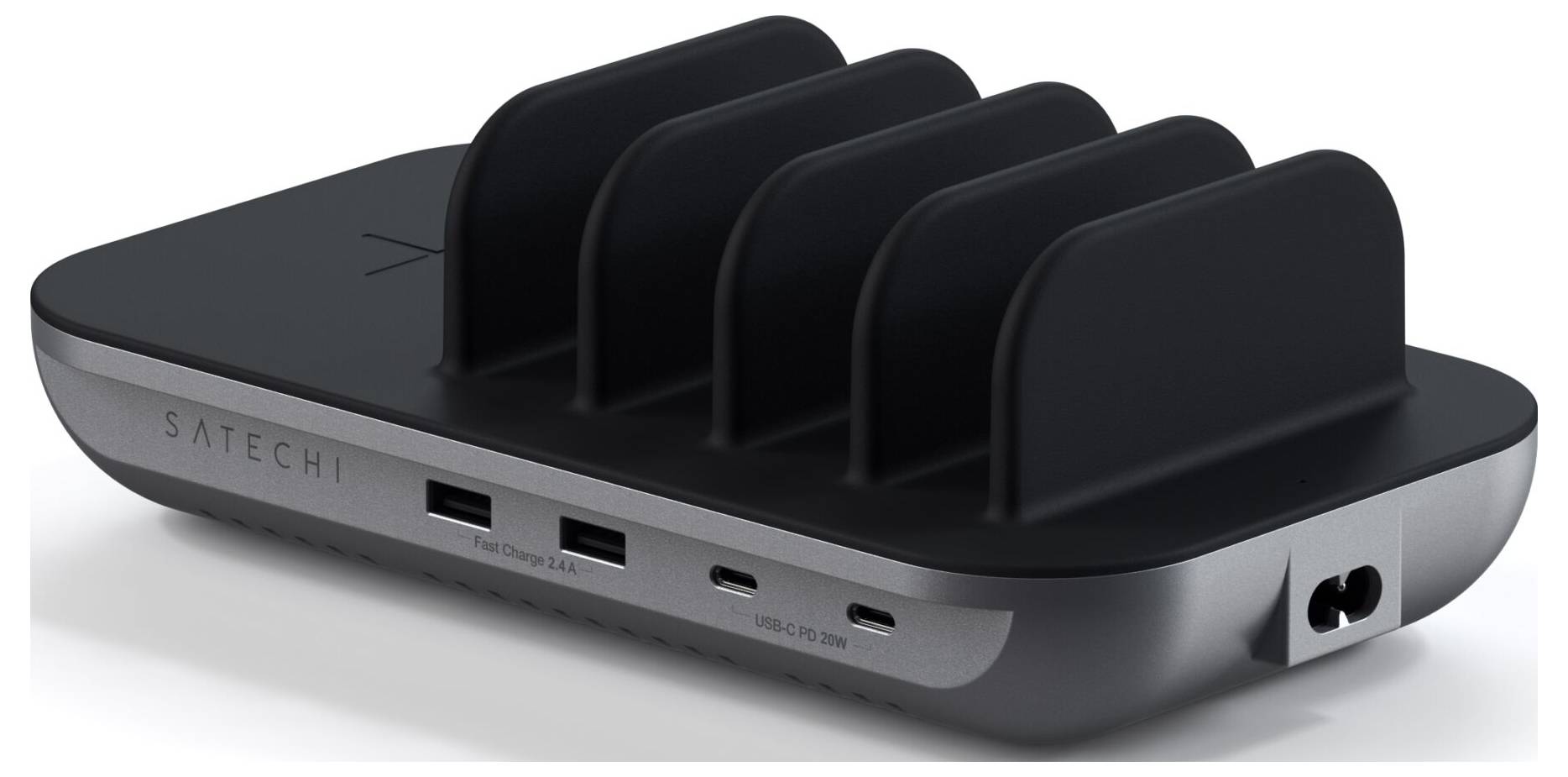 Бездротовий зарядний пристрій Satechi ST-WCS5PM-EU ST-WCS5PM-EU Чорний, Срібний