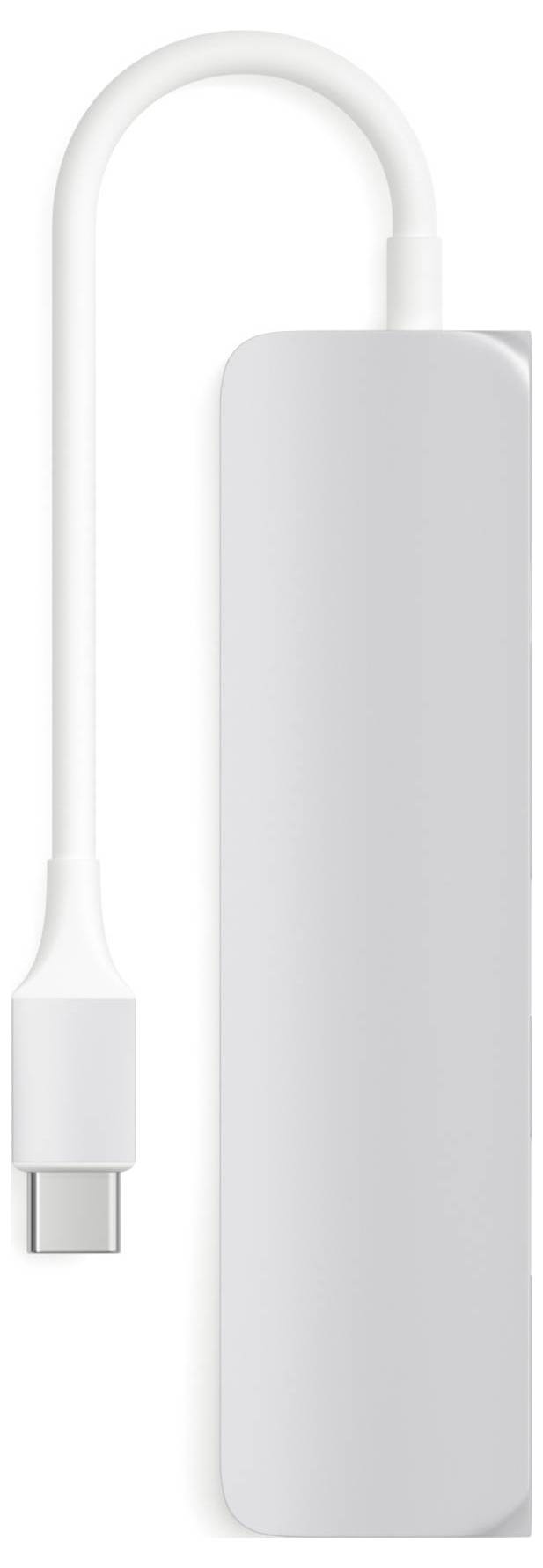 Adapter USB-C z trzema portami i jednym przewodem. Do podłączania różnych urządzeń peryferyjnych do urządzenia z gniazdem USB-C.