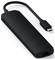 Czarny adapter z portem USB-C i złączem Ethernet. Widoczna nazwa marki 'Satechi'.