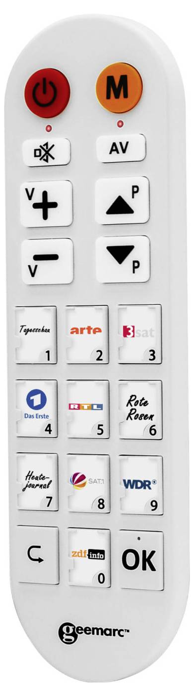 Пульт дистанційного керування Geemarc TV_PHOTO100_WH_I