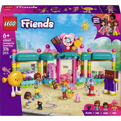 Zestaw LEGO Friends 'Cukiernia w Heartlake City' dla dzieci powyżej 6 lat, 376 elementów, z figurkami, budynkami i akcesoriami.