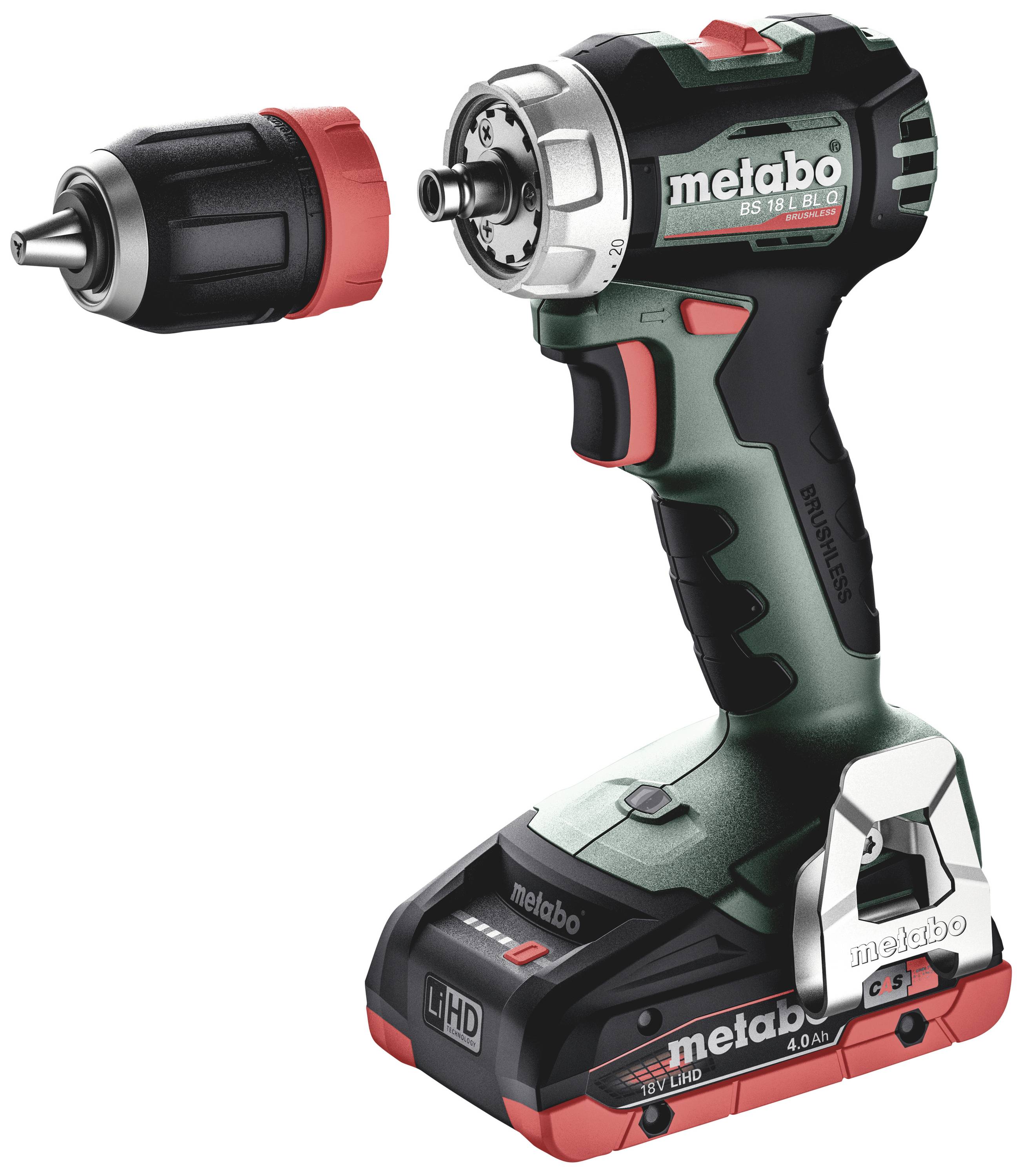Metabo BS 18 L BL Q 613156800 Акумуляторний дриль-шуруповерт 18 В 4 Аг, вкл. 2 акумулятори, безщітковий, вкл. кейс, вкл. зарядний 